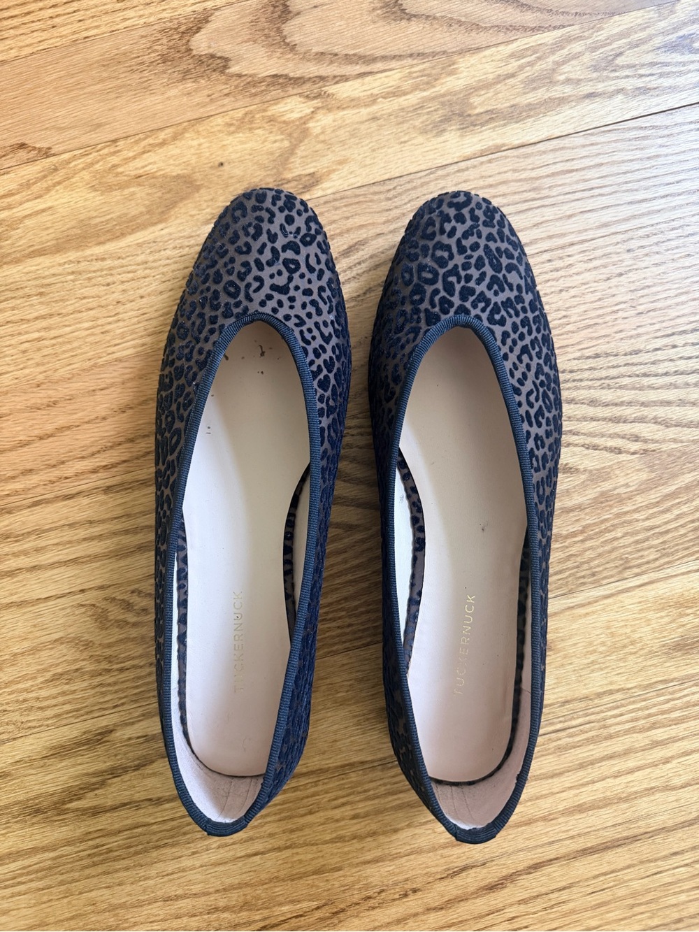 Tuckernuck Leopard Print Ballet Flats in Brown/Black
